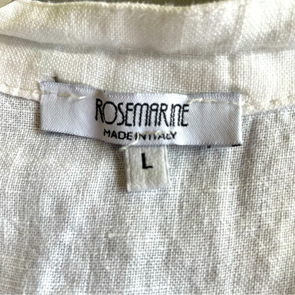 Rosemaine 100% Linen Tunic – Made in Italy – Size Large - Picture 6 of 7